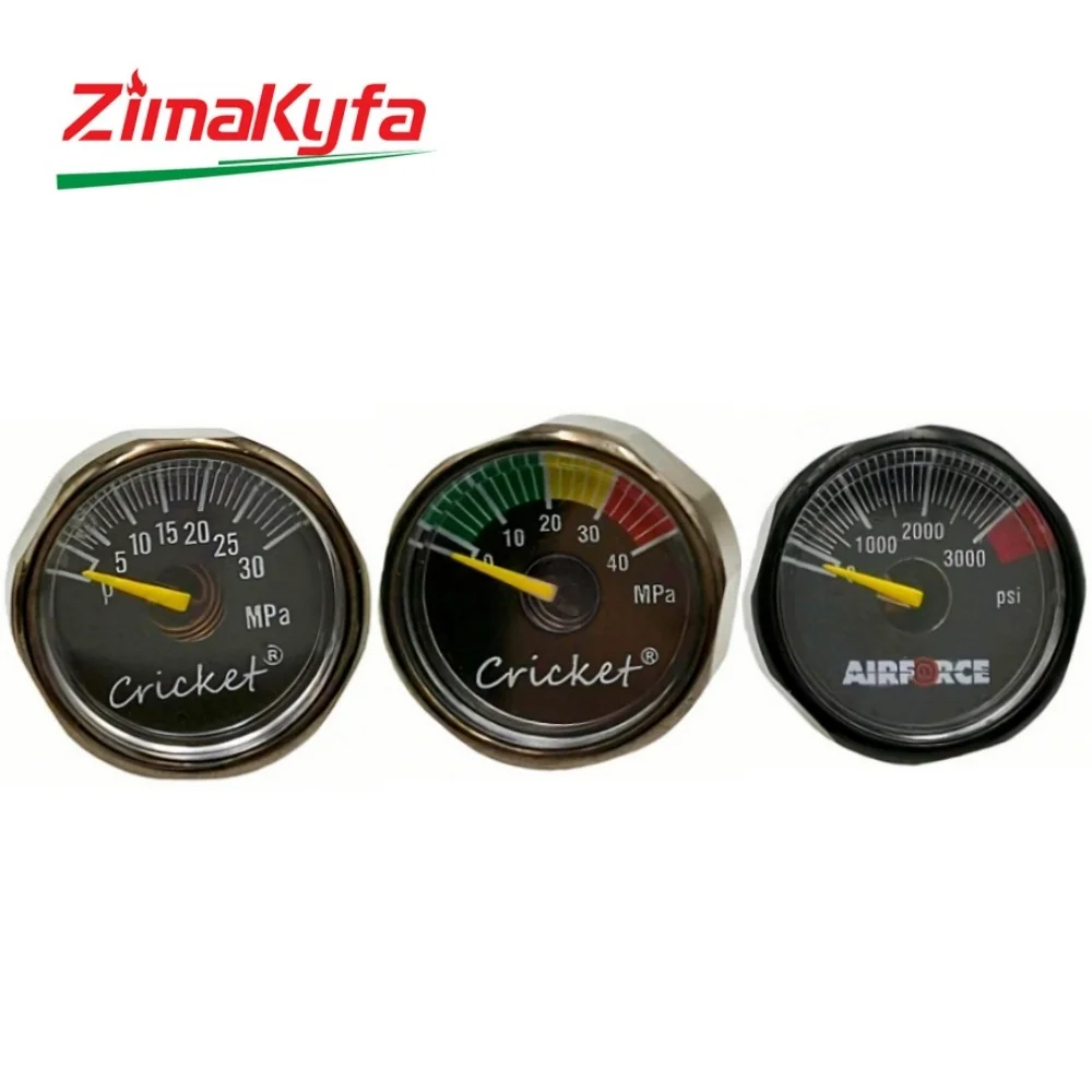 Manometer Pressure Gauge Mini Micro 25mm/1 inch Gauge Compressed Air Hand Pump Diving HPA Regulator M8*1