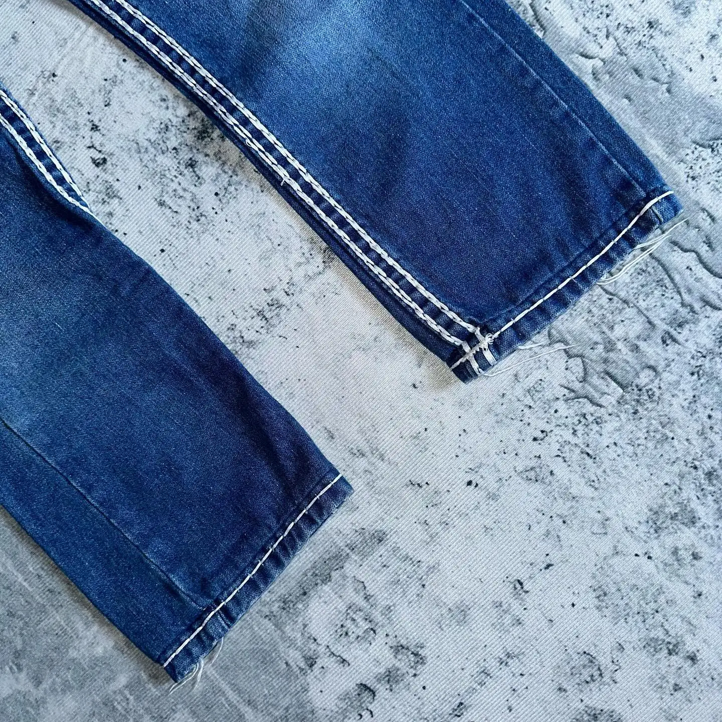 High Street Vintage Hip Hop bestickte Jeans für Herrenbekleidung Herrenjeans Lässige gerade und vielseitige Baggy-Jeans Herrenhose