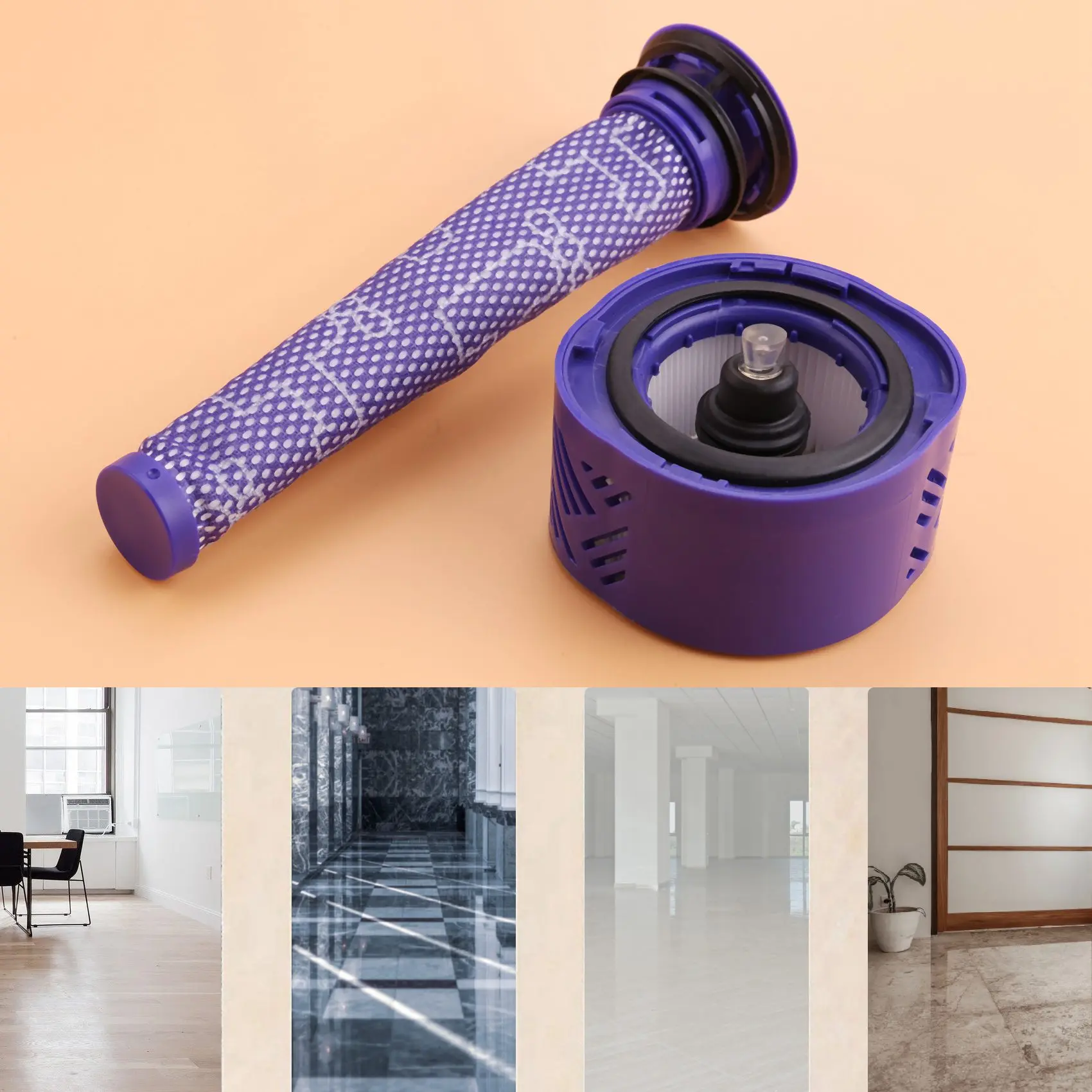 

1 Pre-Filter And 1 HEPA Filter Kit For Dyson V6 Absolute Cordless Stick Vacuum. Replaces Part 965661-01 And 966741-01 CNIM Hot