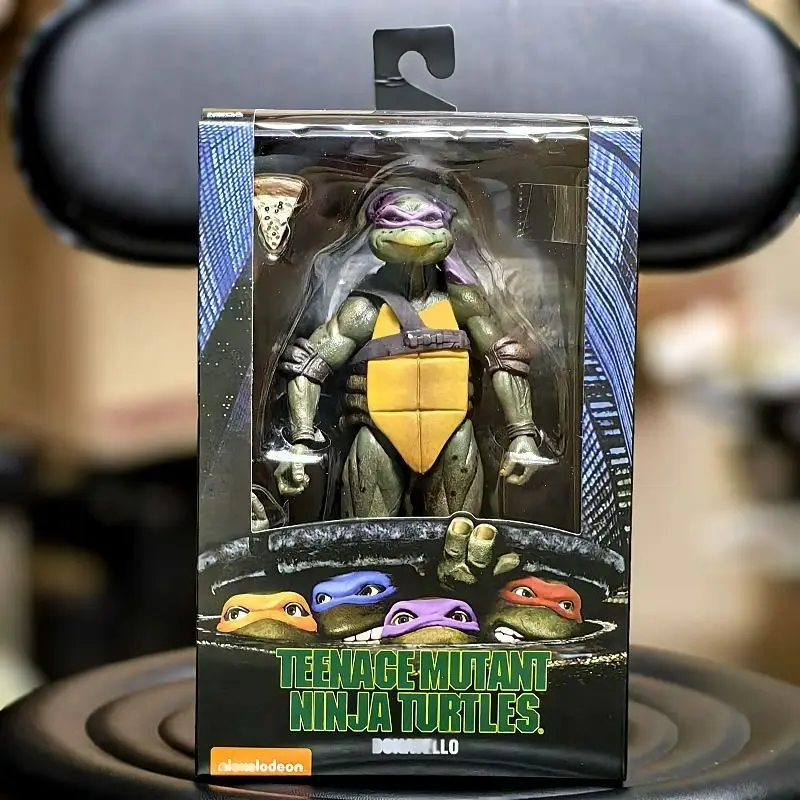Neca Ninja Turtles 1990 نسخة الفيلم طبعة محدودة 7 بوصة Posable عمل الشكل تحصيل لعبة مجسمة هدية لشخص واحد