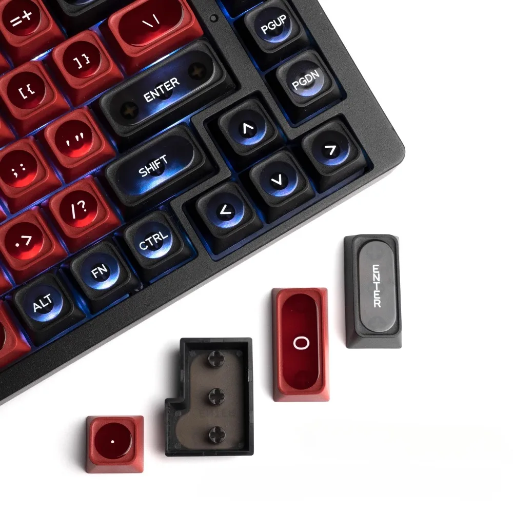 XVX Cat's Eye Theme Keycap Set 136key PBT+PC Custom Individuality Keyboard Cap MAX Profile Gaming KeyCap for Mechanical Keyboard