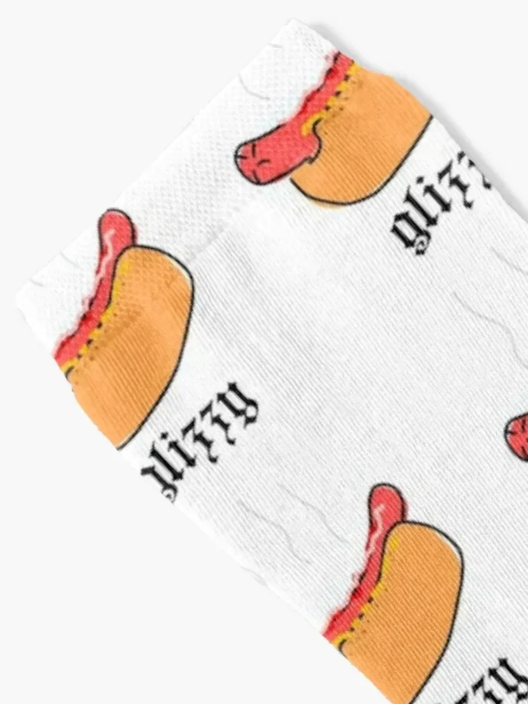 Glizzy Hot Dog Meme Design Socks Stockings compression hiking kawaii funny gifts Socks Ladies Men's