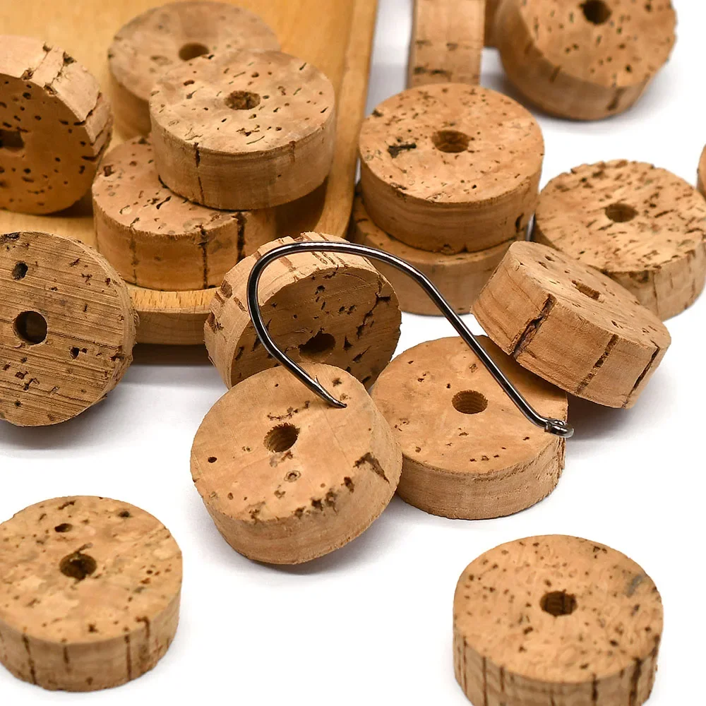 Topranc Natural Cork  End Cap for Replacement Fishing Rod Composite Cork Handle Grip and Reel Seat view 6