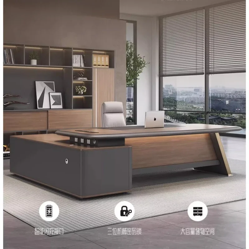 

With Chair Mid Century Modern Executive OfficeDesk Furniture Office Desks With Storage Office Desks HomeOffice Writing Desk