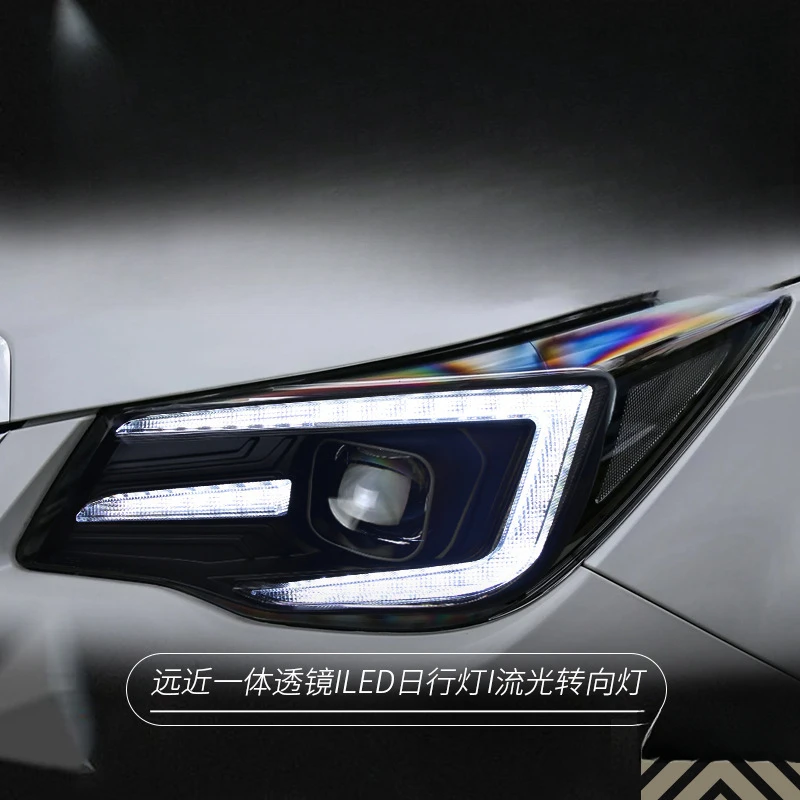 Suitable for Subaru Forester 2013-2018 Headlight Assembly Modified Daytime Running Light Turn Signal Bi-LED Lens