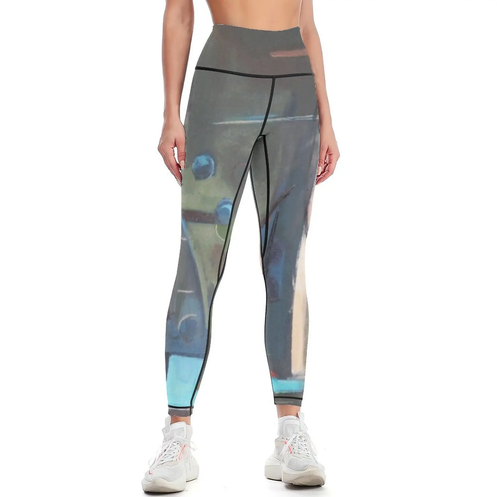 

Blue Blue abstract Leggings exercise clothing for Female legging pants Womens Leggings