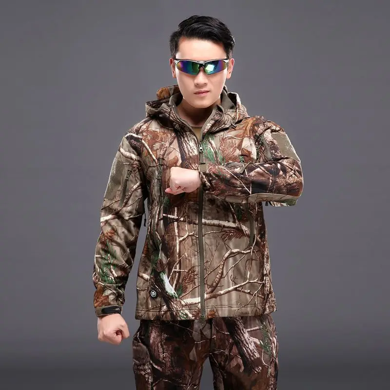 

Custom Men Lightweight Jacket Waterproof Breathable Camouflage Fishing Rain Jacket Outdoor Camo Hunting Jacket