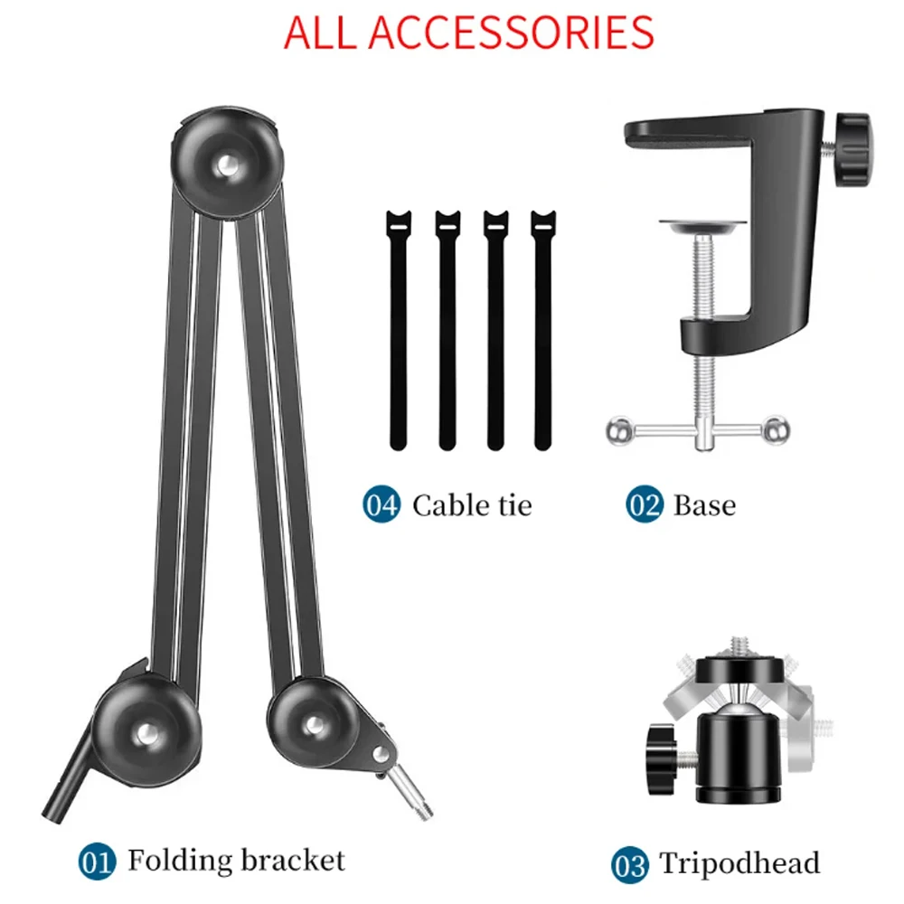 Upgrade Foldable Stand,Microscope Support, Electron Microscope Adjustable Bracket For Industrial Video Microscopes PCB Quality