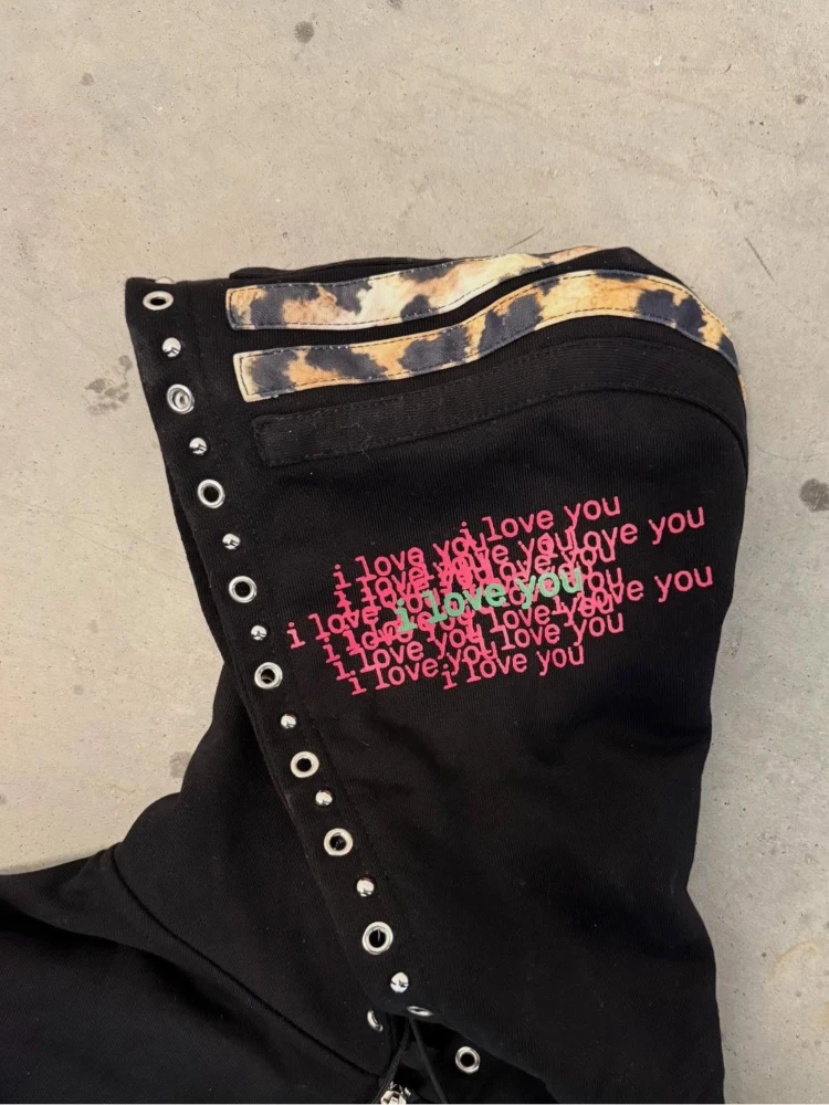 

Осенне-зимняя новая повседневная простая модная куртка на молнии с буквенным принтом для мужчин и женщин y2k