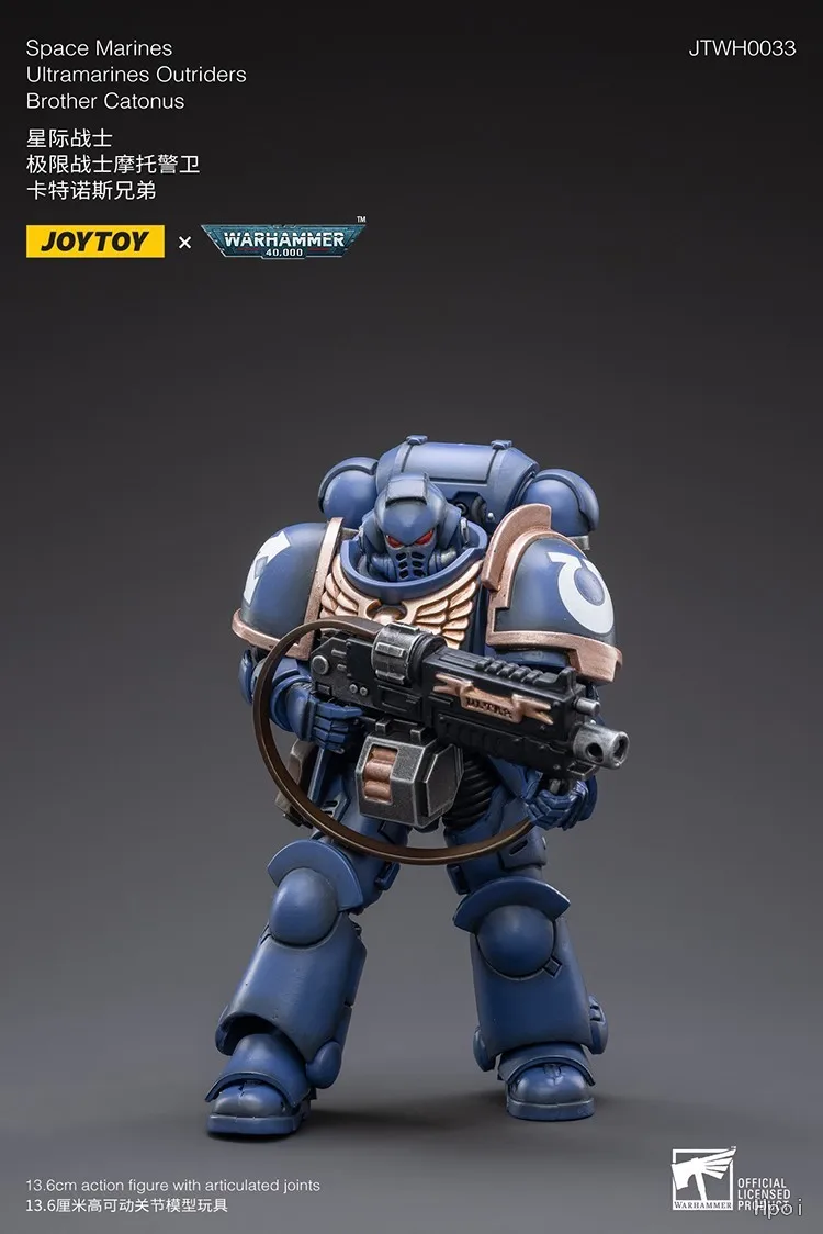 【الأصلي】JOYTOY Warhammer 40K 1/18 شخصيات الحركة مشاة البحرية الفضائية Ultramarines Outriders Brother Catonus ألعاب كلاسيكية #2