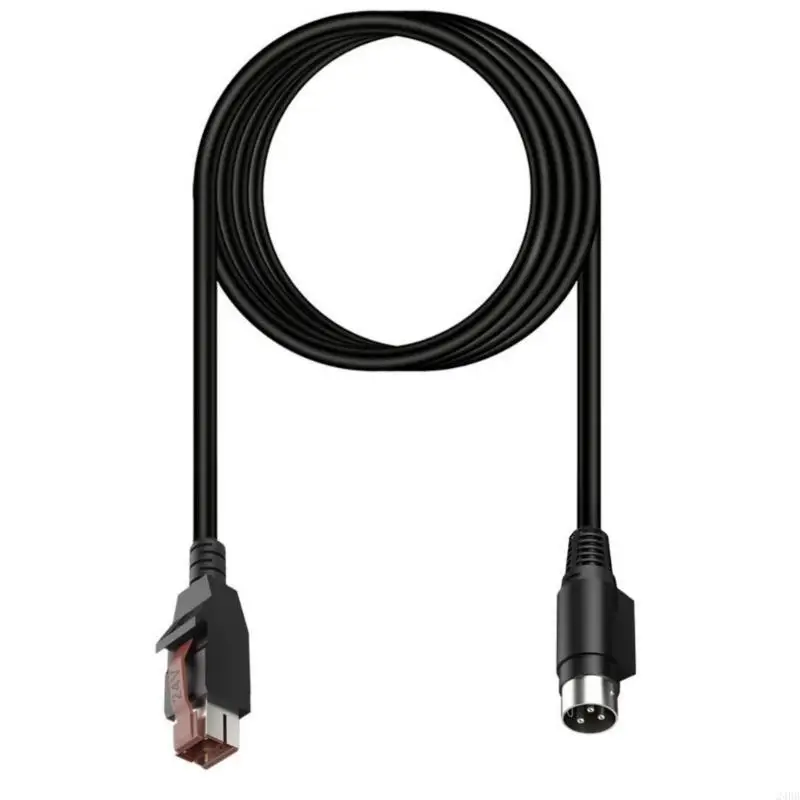 POS System Power Cord Powered USB 24V 5V 12V to Power DIN 3P Male Cable Line 24BB