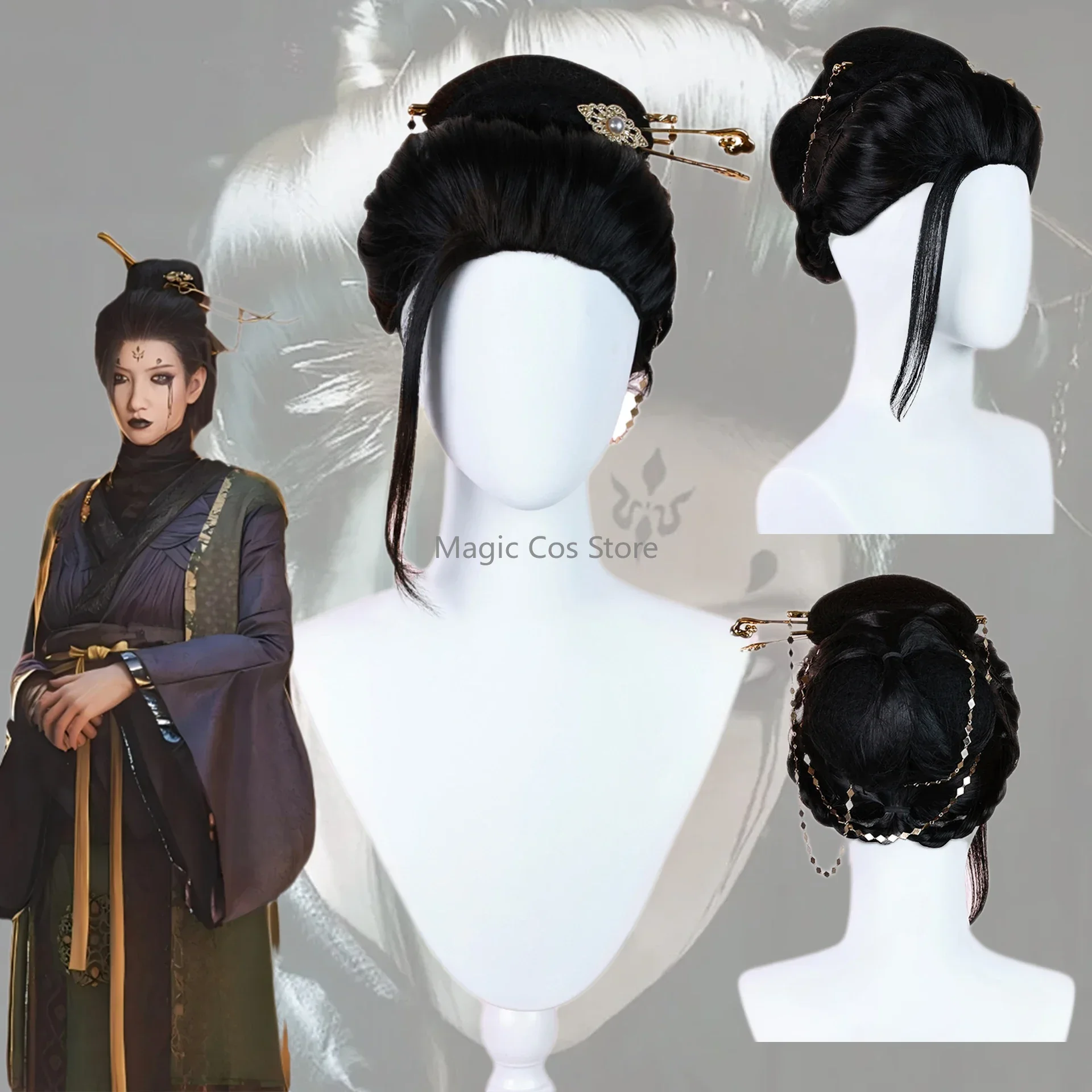 Black Wig Myth Wukong Spider Goblin Wig Cosplay Costume Simei Wig Game Costume Suits Clothing Women disfraz mujer Wigs