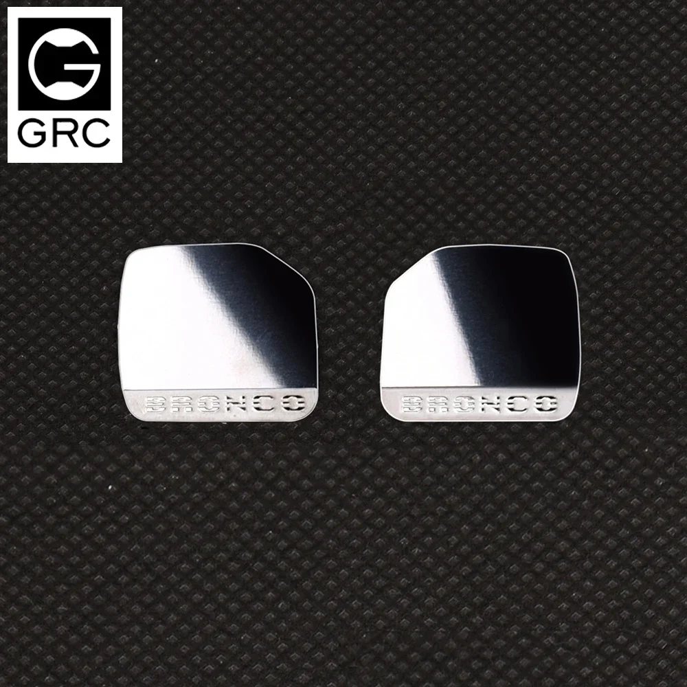 GRC High-reflection Stainless Steel Sheet Mirrors Sheets For TRX4 New Bronco Door mirrors Body Upgrade parts accessories #G170G