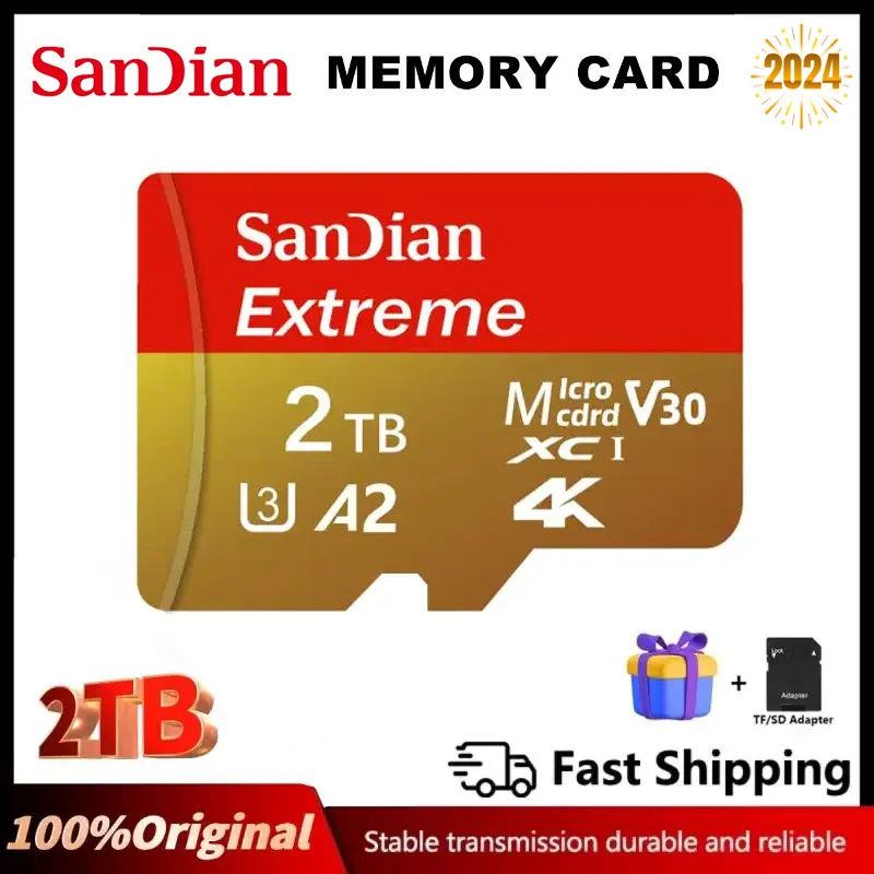 Small High Speed 2TB Memory Card 1TB Class10 TF Flash Card 1TB Mini SD Card 512GB Micro TF SD Card 256/128GB For Phone Drone PS5