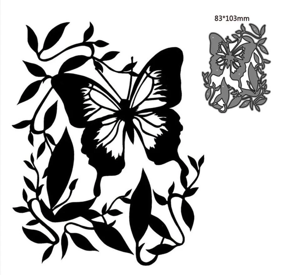 

Butterfly metal cutting dies mold Scrapbooking paper craft knife mould blade punch template Embossing stencil 1PCS