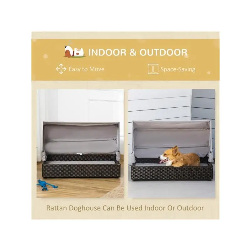 

Диван для домашних животных из ротанга, кровать для собак, кошачий домик - стильная и удобная мебель для домашних животных