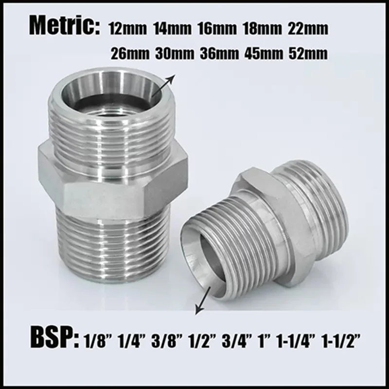 Hydraulische Overgangsgewricht Mannelijke Draad Britse Buisfittingen Bsp 1/8 \