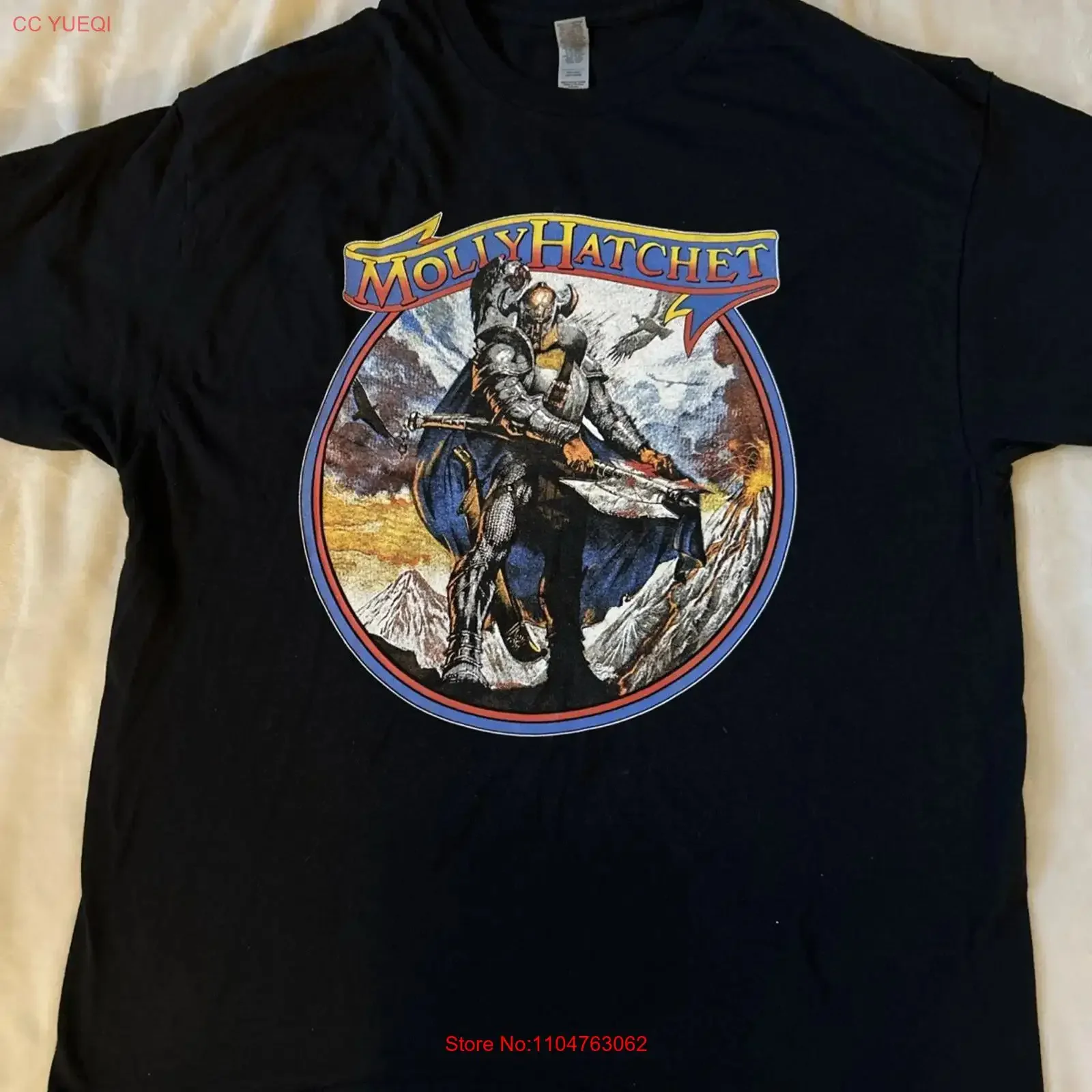 Molly Hatchet The Deed Is Done 1984 1985 Tour Men s 90 Black XL T Shirt vintage Washed Unisex designer clothes streetwear