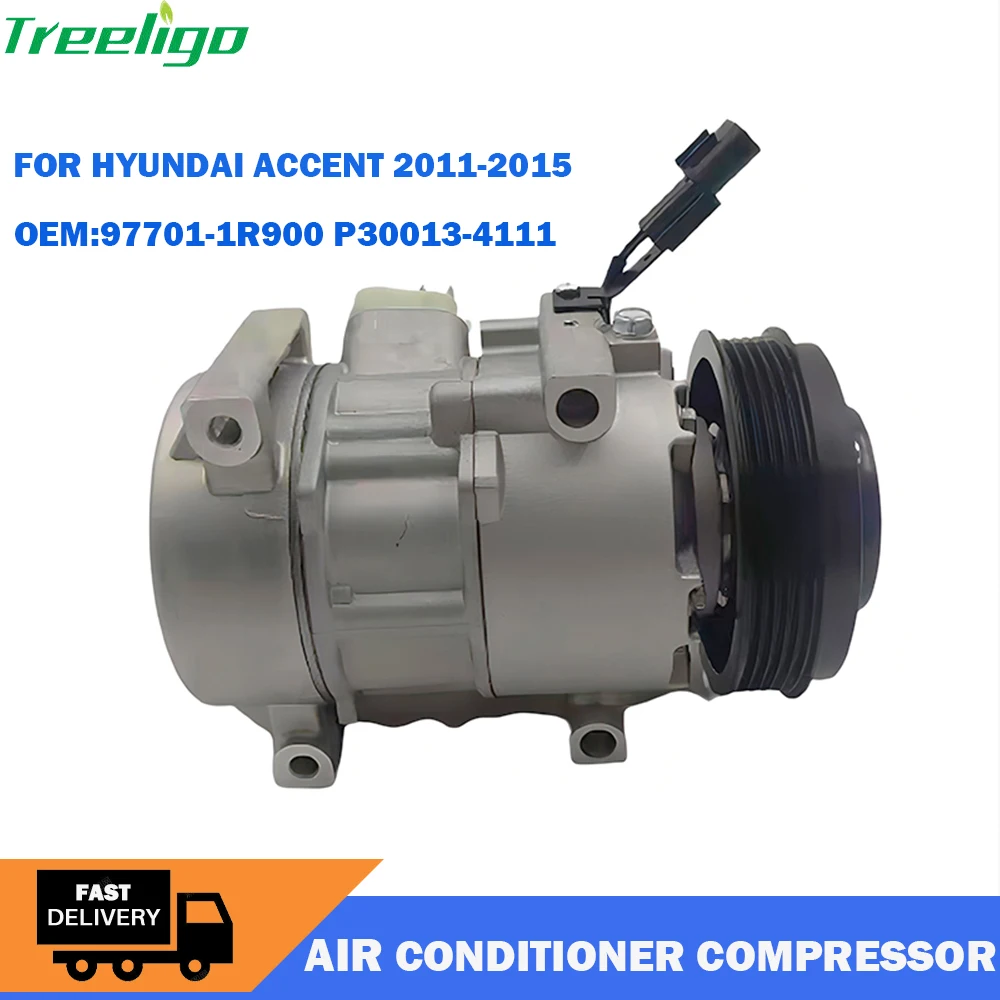 

Car Air Conditioning Compressor For Hyundai Accent 2011 2012 2013 2014 2015 Automotive AC Compressor 97701-1R900 P30013-4111