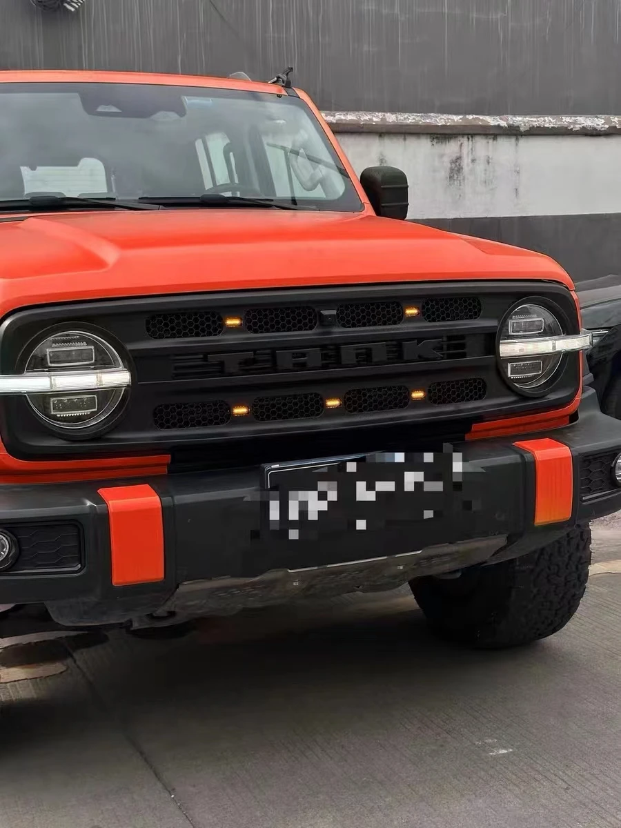 XTSIDI Auto Front Racing Grills For Tank 300 2020 2021 2022 2023 Led Grille Grills Grill Inserts Auto Accessories