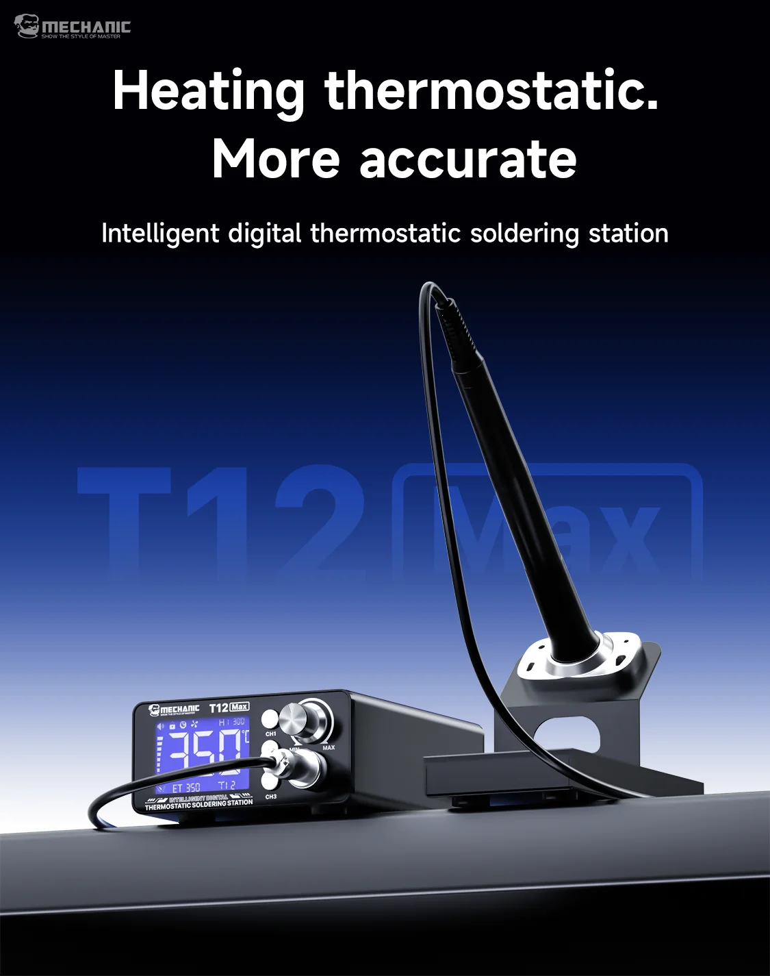 MECHANIC OFFICIAL Inteligentna – Digital Soldering Station T12 recenzja i cena