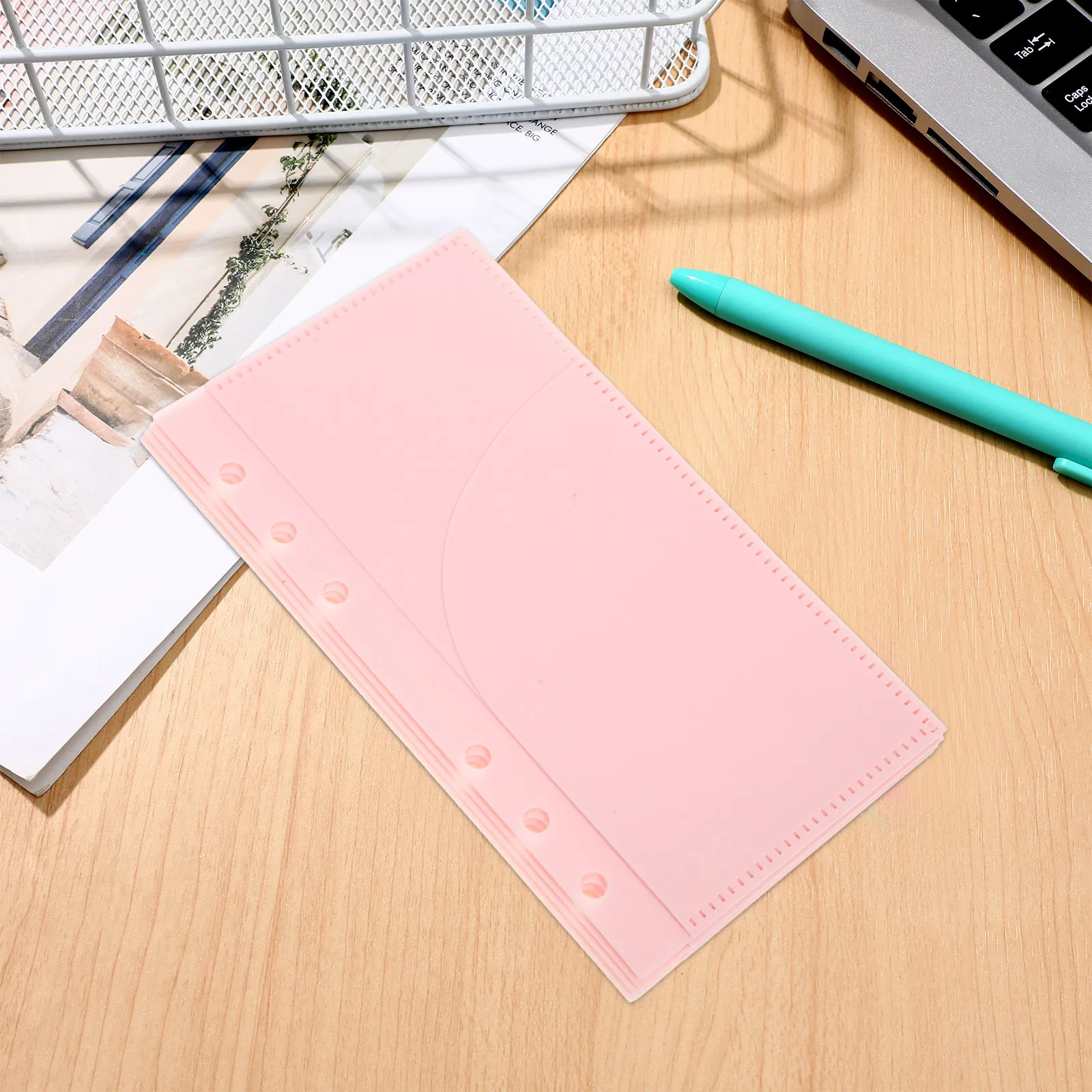 

5Pcs Budget Binder Inserts PP Material Reusable Portable Loose Leaf Pockets for Cash Envelopes Budget Book Organizers Daily