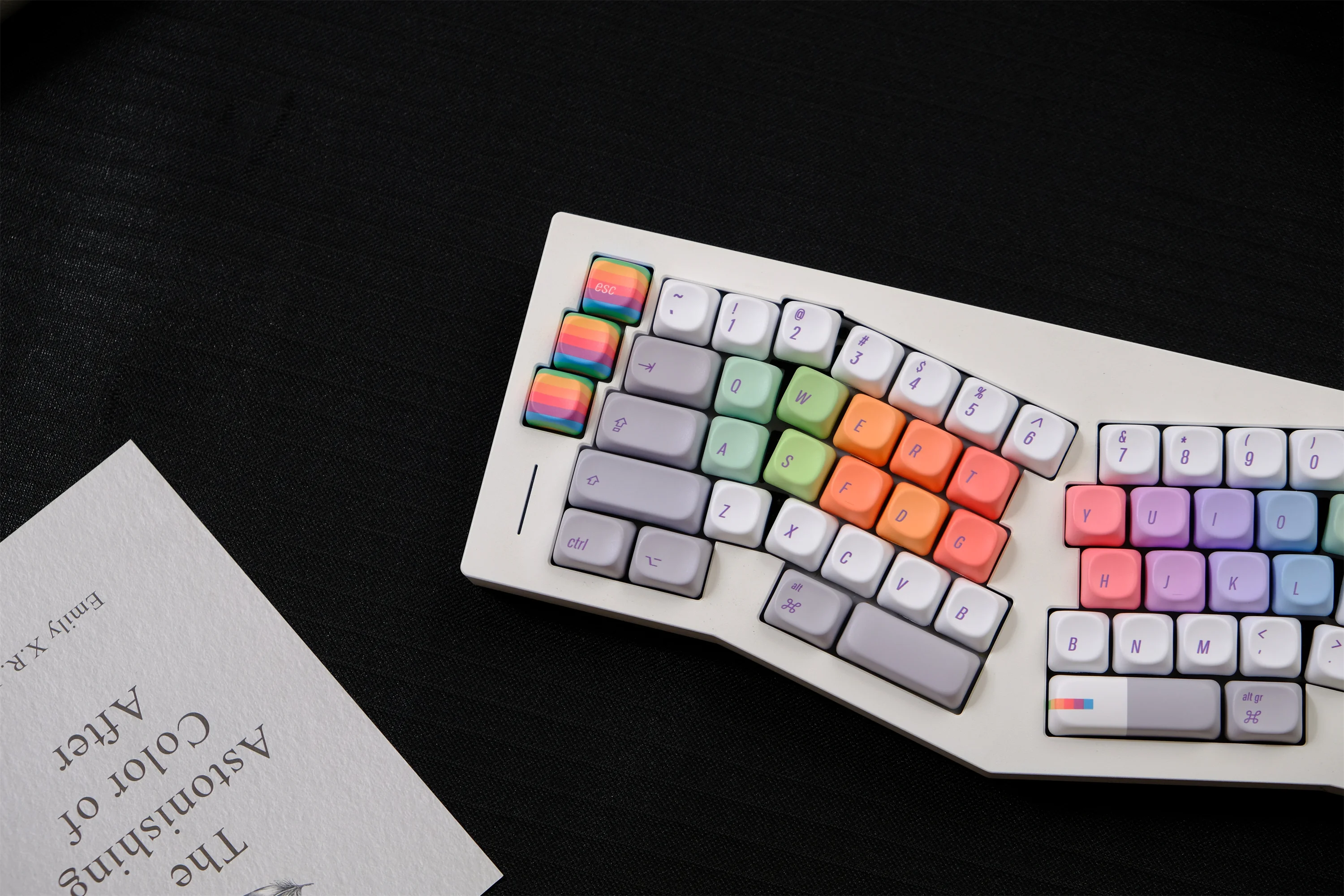 Rainbow Programmer Keycaps 132 Keys PBT Material MOA Profile Keycap Wooting DYE-SUB For CHERRY MX Switch Mechanical Keyboard