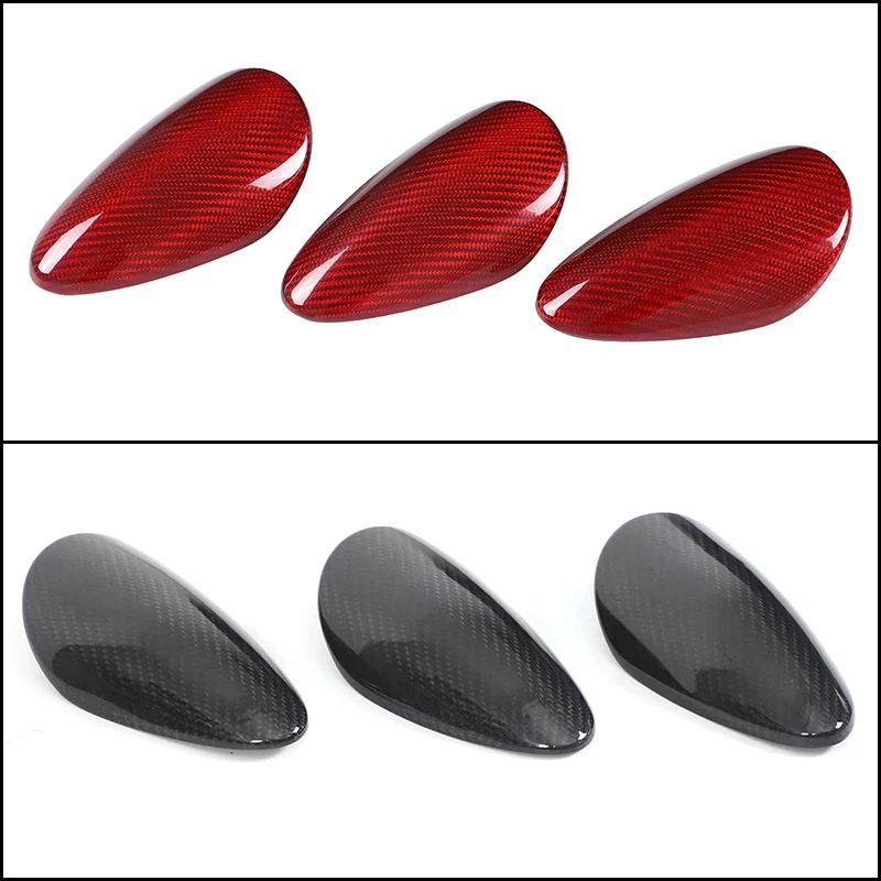 For Nissan 370Z/400Z 2009-2020 Real Carbon Fiber Car Central Control Speed Difference Display Cover Interior Accessories 3 Pcs