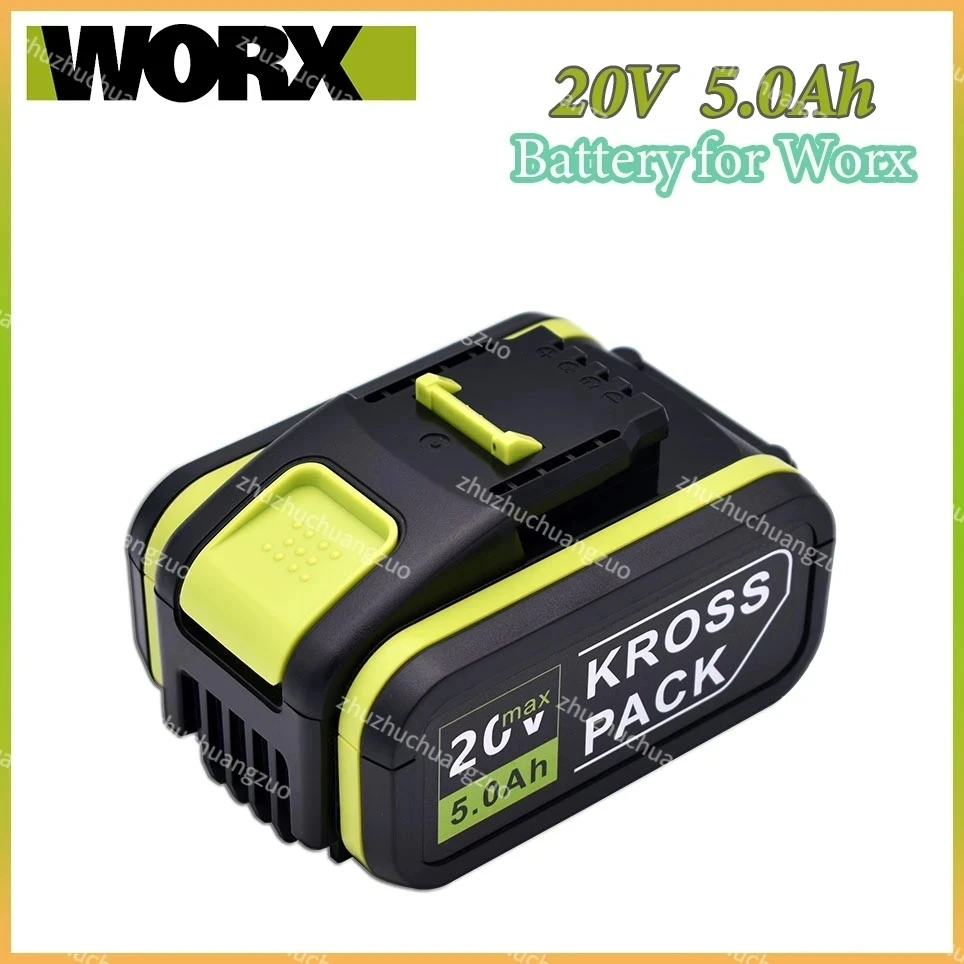 

Original Worx 20V 5000mAh 6.0Ah 5.0Ah Battery Li-ion Battery WA3553 WA3551 WA3572 WX178 WA3553 WX390 WU268 Drill Battery