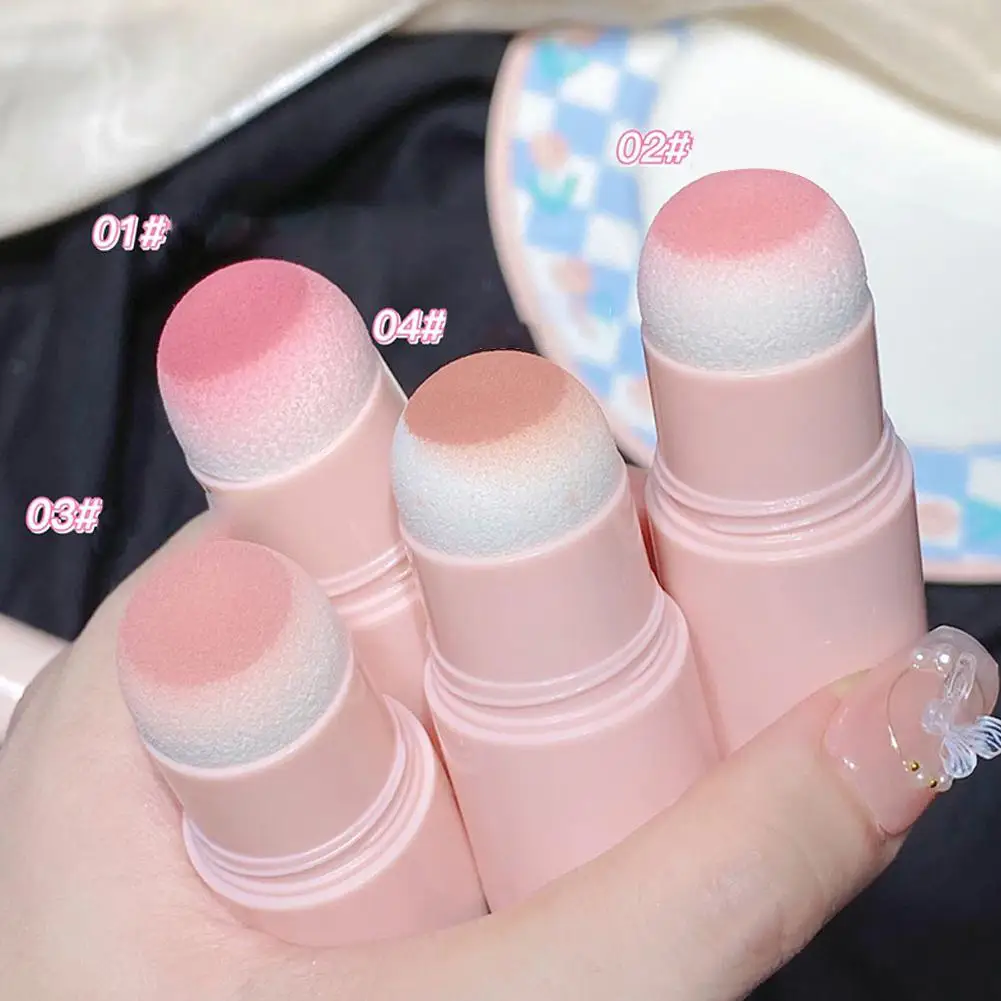 Bâton de fard à joues à double extrémité pour le visage, doux, éclaircissant, contouring, ombre coréenne, teinte de maquillage, rose, joue, poudre, pêche, fard à joues ti J5U9