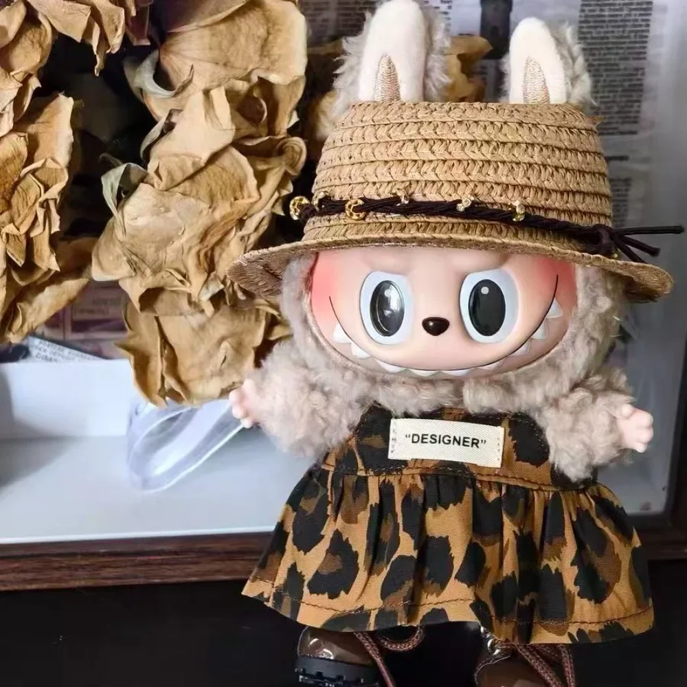 New MIni Plush Doll'S Clothes Outfit Accessories for Labubu V1 V2 Dolls Clothes Accessories DIY Gift