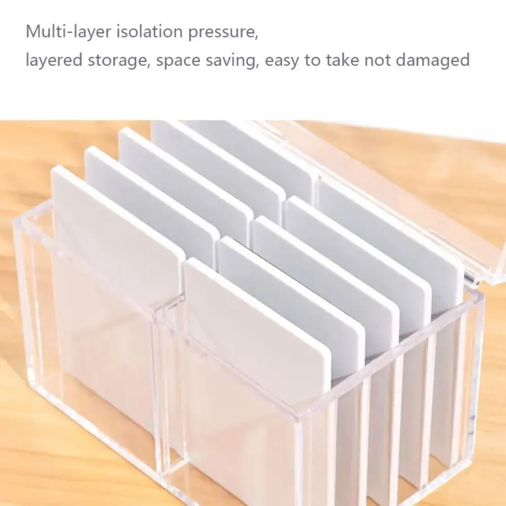 10-Layer Acrylic Eyelash Storage Box Spacious Eyelash Plates Lashes Display Stand Dust Cover Space Saving