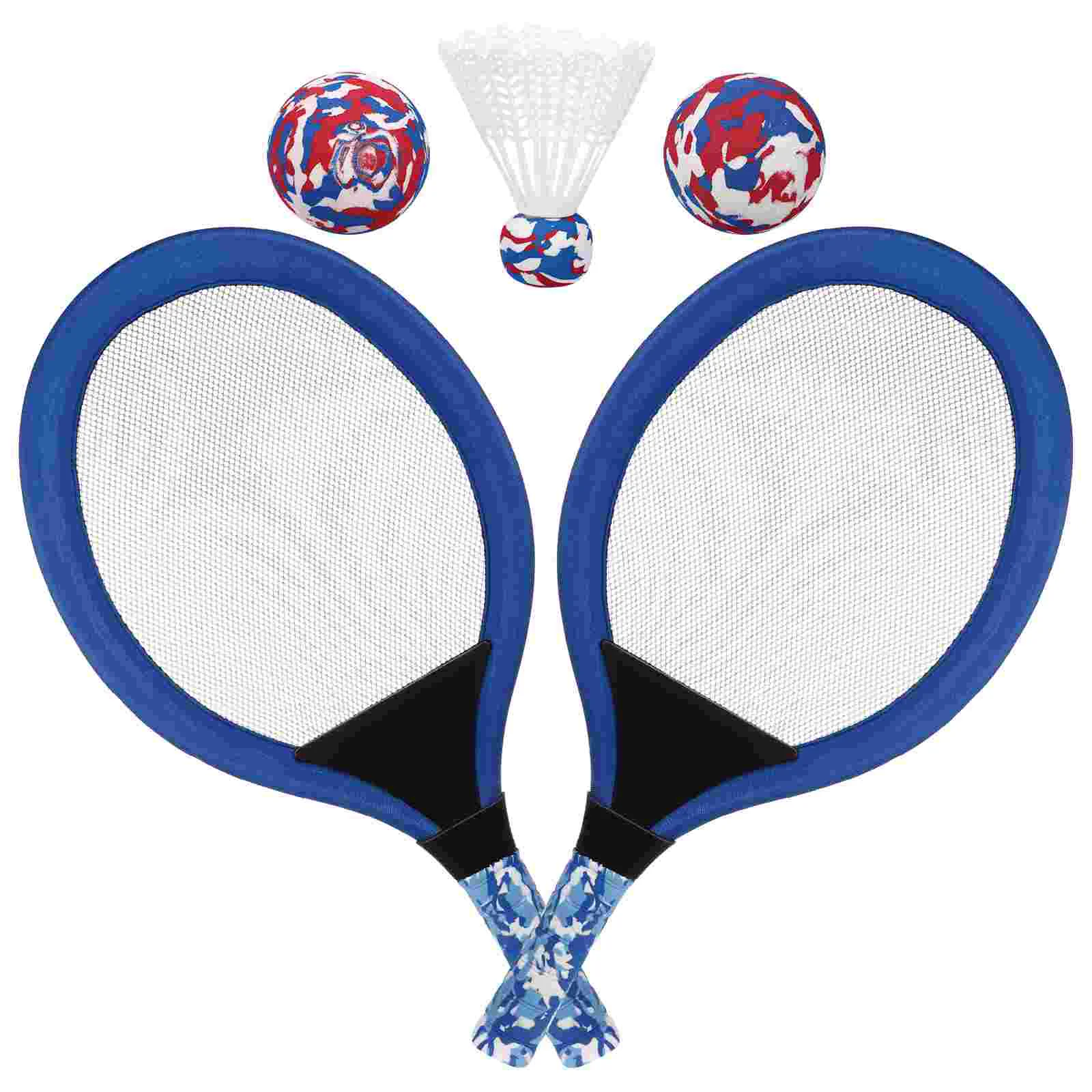 Raqueta de tenis para niños, raquetas de bádminton para niños, juego deportivo de pelota de playa, juego de plástico para exteriores, accesorios