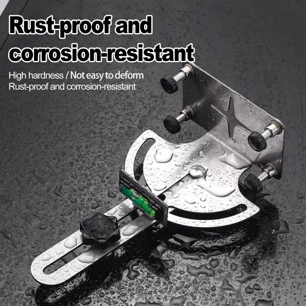 

Wall Mount Wall Bracket Adjustable Stainless Steel Level Holder 4 Point Claw Design 360 Degree Rotating Rotating Bracket