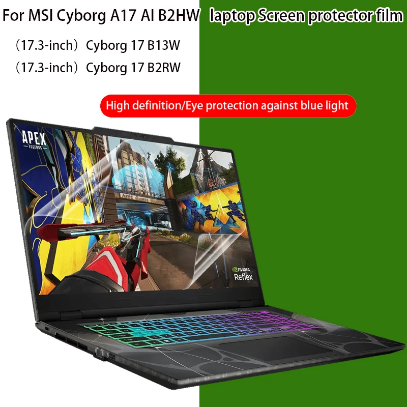 For MSI Cyborg A17 AI B2HW screen protector film 17.3 inch 17 B13W/B2RW computer anti-reflective laptop privacy protection film