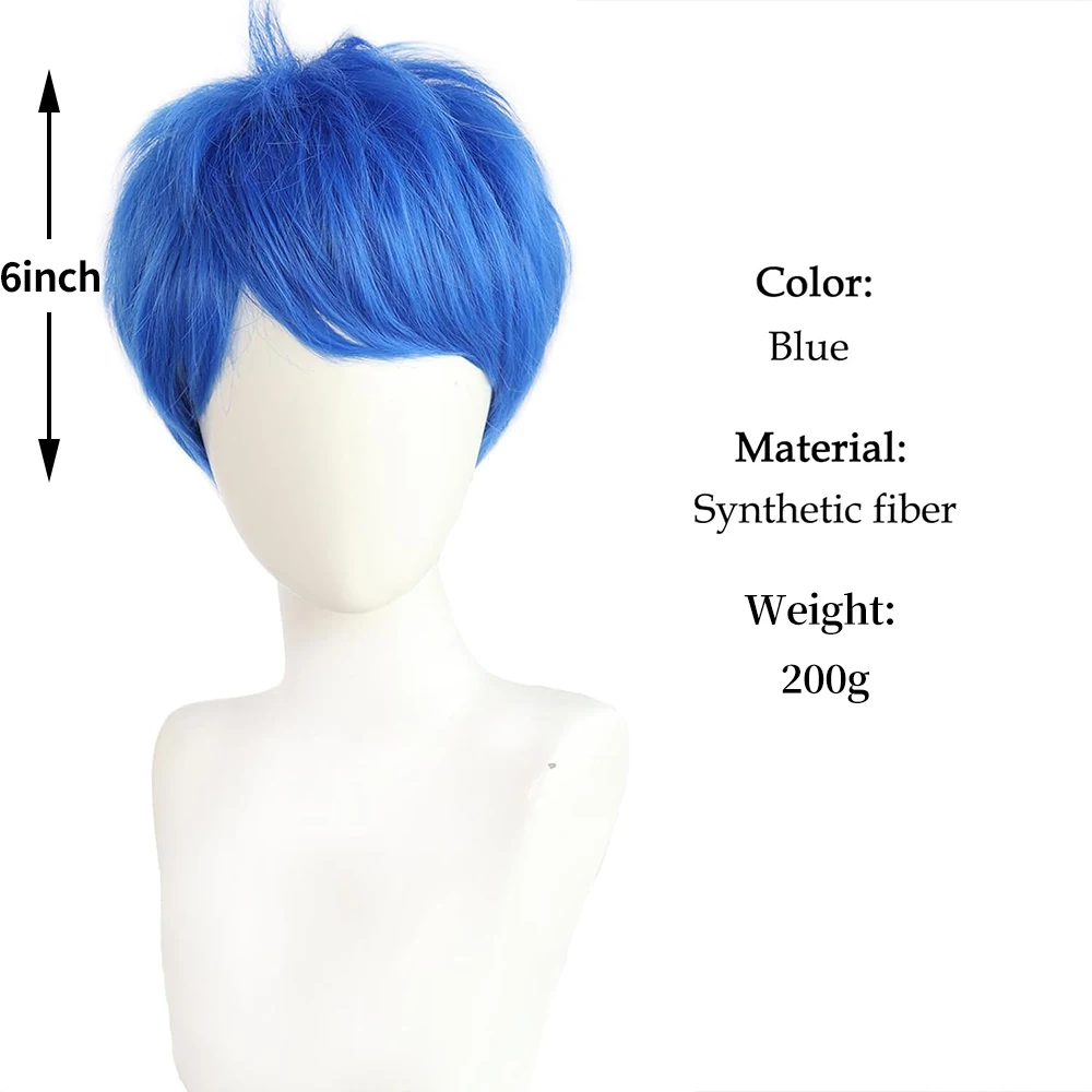 شعر مستعار أزرق قصير الطبقات شعر مستعار أزرق بنات أزرق أنيمي شعر مستعار المرأة مقاومة للحرارة الاصطناعية كرنفال مهرجان الموسيقى تأثيري حلي جزء