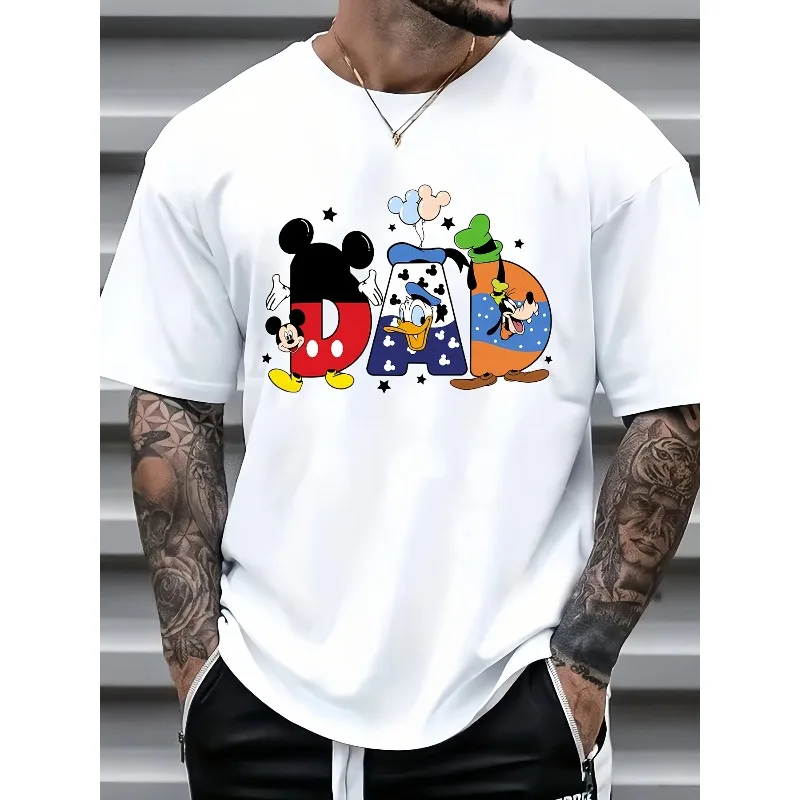 تي شيرت سلسلة ديزني توي ستوري Dad الأكثر مبيعًا لعام 2025 للرجال والنساء، أكمام قصيرة عصرية من القطن الصيفي للرجال #1