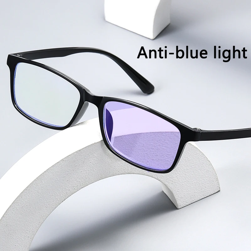 

Anti Blue Light Computer Reading Glasses Unisex Fashion Square Frame Hyperopia Glasses UV Protection Optical Goggles Glasses 150