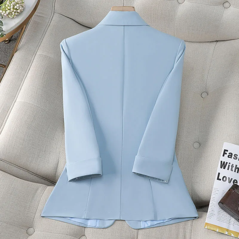 Women's Blazer Coat 2026 Spring Summer Korean Ladies Office Suit Jacket Medium Sleeved Professional Suit  Female Tops Outerwear
