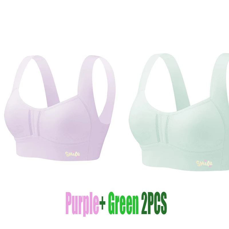 1-3Pcs Thin Summer Underwear for Teenage Girls, Anti-Bounce Vest for Students Cotton Sports Bra for Kids Student Vest - view 6