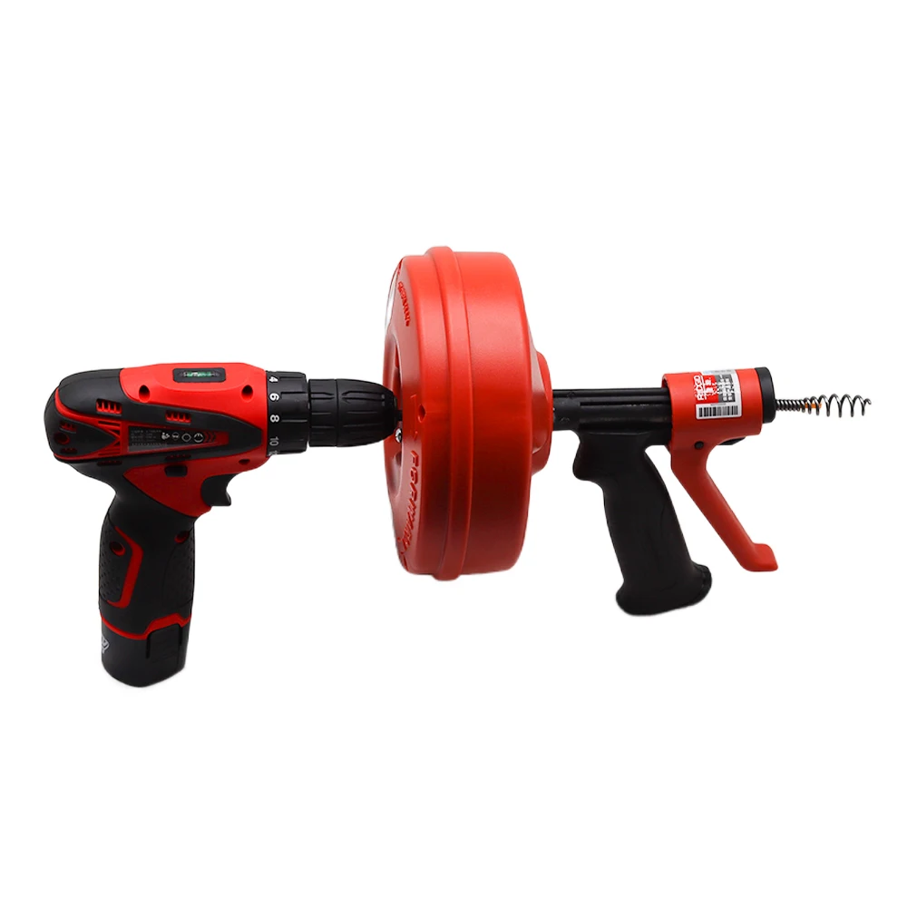 High-efficiency electric manual toilet dredge machine rechargeable drill pipe cleaner sewer cleaner Tools