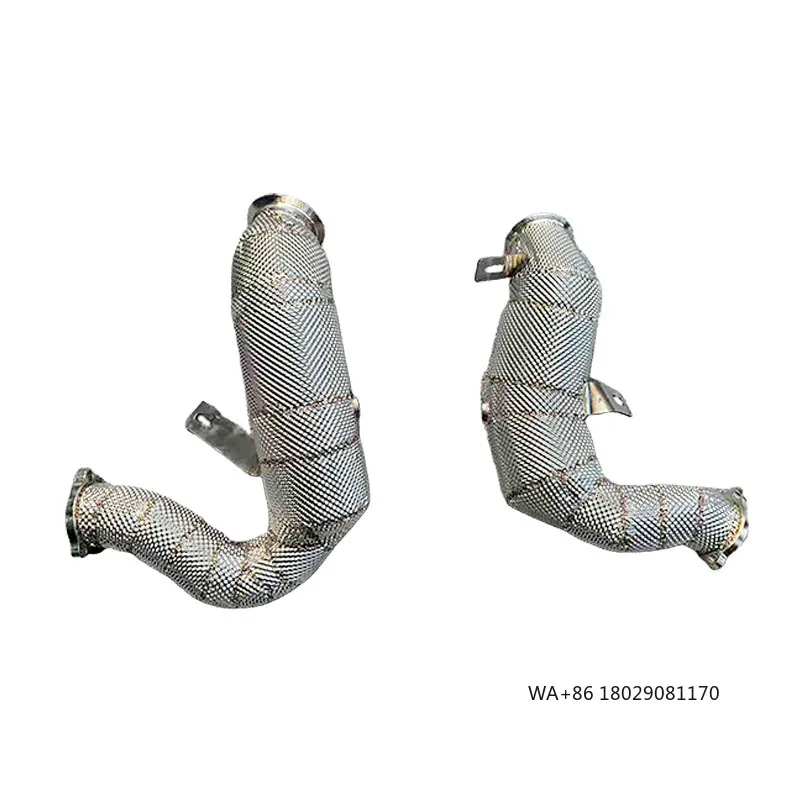 

Новый тюнингованный даунпайп выхлопной системы для S/Turbo 3.0T/3.6T 2014-2017 из SS304 с высокопроизводительным катализатором и теплозащитным экраном 1.5 мм
