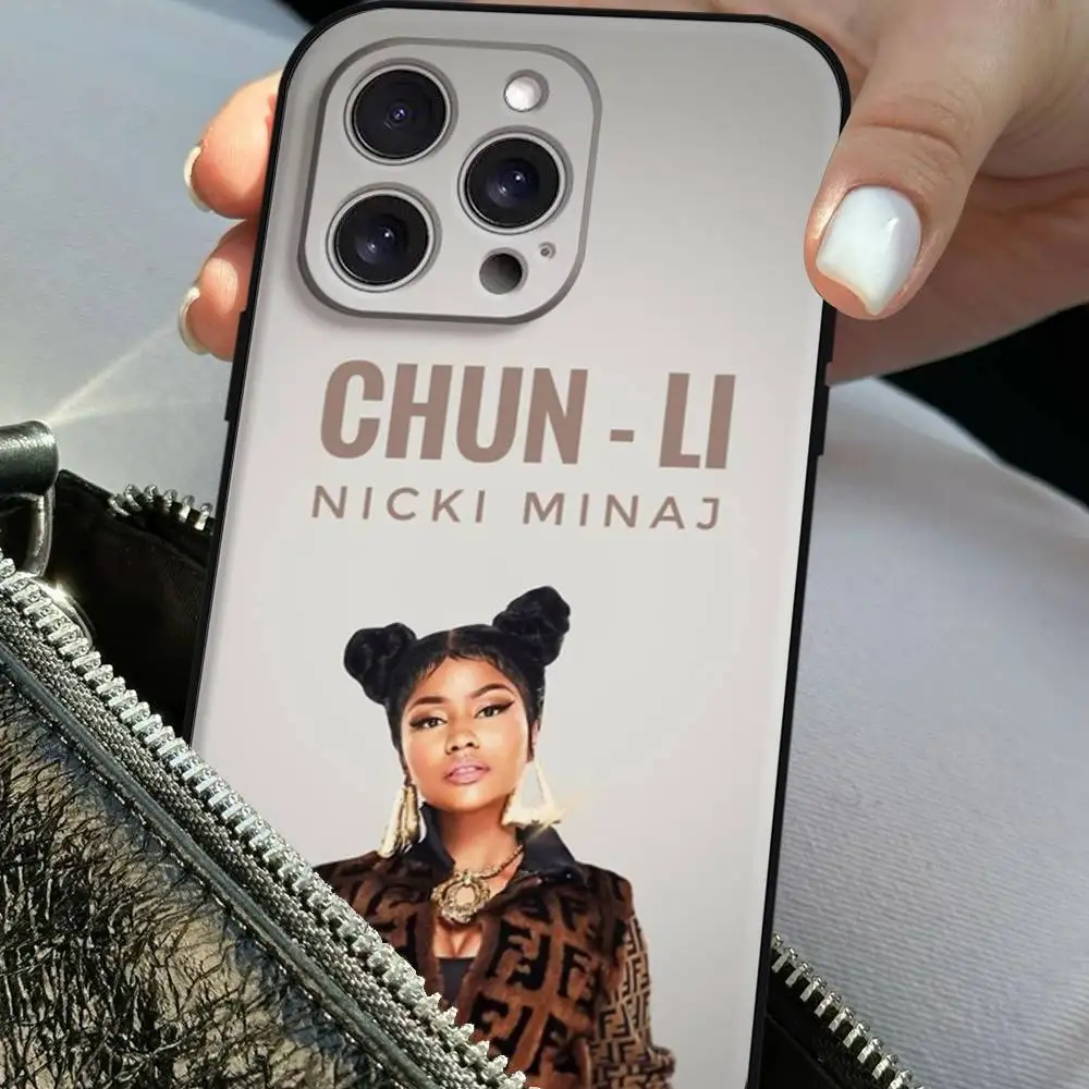 حافظة لهاتف آيفون 16 15 11 12 13 14 Pro Max 16 Plus 12 Mini 7 8 XR XS 15Pro MAX من Nicki Minaj Rapper Pink Friday 2