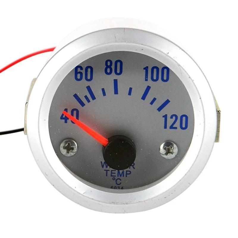 

12V modified car car general water thermometer white white light pointer car instrument