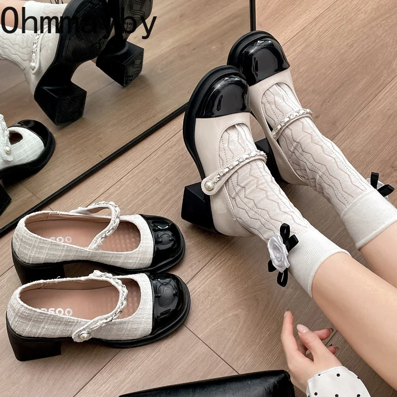 Street Fashion Vintage - 2026 New Spring Autumn Thick Heel