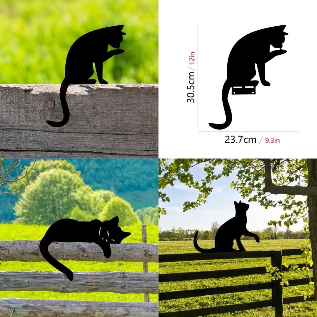 

E8BD Garden Decorations Ornaments Stake Outdoor Yard Decors Outdoor Statue Yard Art Garden Stakes Art Insert Ornaments