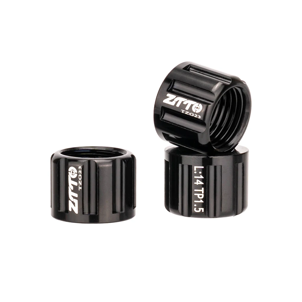 ZTTO MTB Road Bike Thru Axle Nut M12 M15 Thread Axle Nuts Bike Hub Tube Shaft Skewer Cap for P1.0 1.5 1.75mm