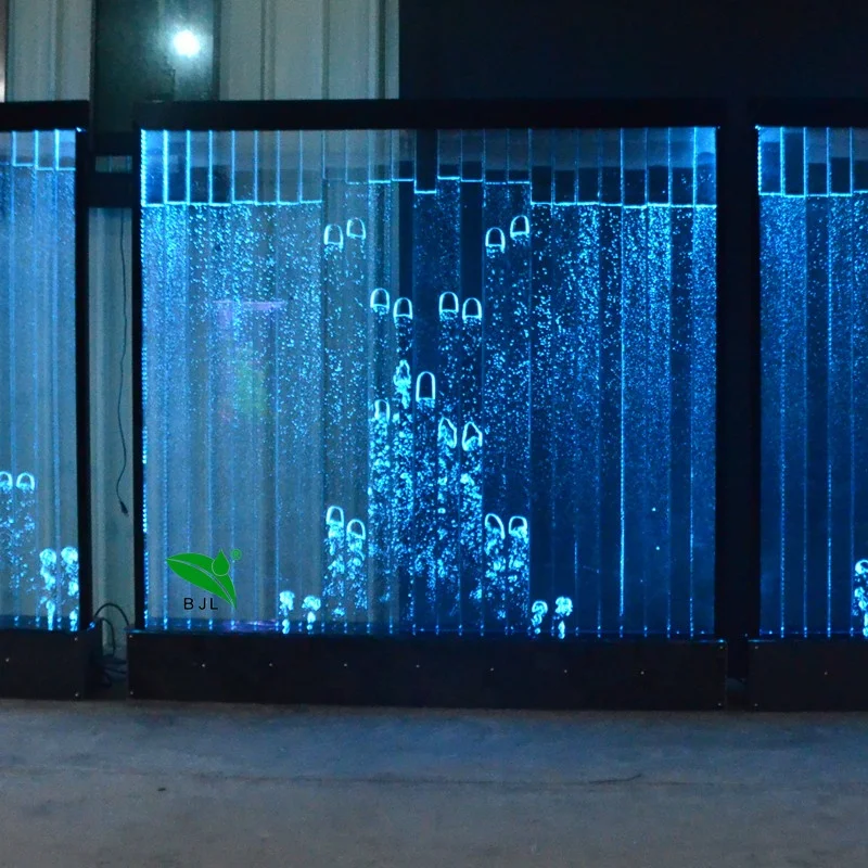 

Customization.Restaurant Room Divider Wall Decoration Multi Color Changing Led Digital Programming Water Bubble Wall
