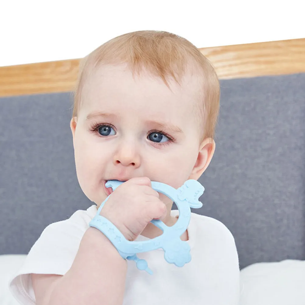 Sucette pour bébé au design de dessin animé pour soulager la douleur de la dentition, stimulation sensorielle, développement de la mâchoire, idée de cadeau de naissance