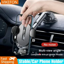 Car Phone Holder Sucker Mobile Smartphone Cellphone Bracket Tablet Vehicles Mount Stand GPS For iPhone 15 Xiaomi Huawei Samsung